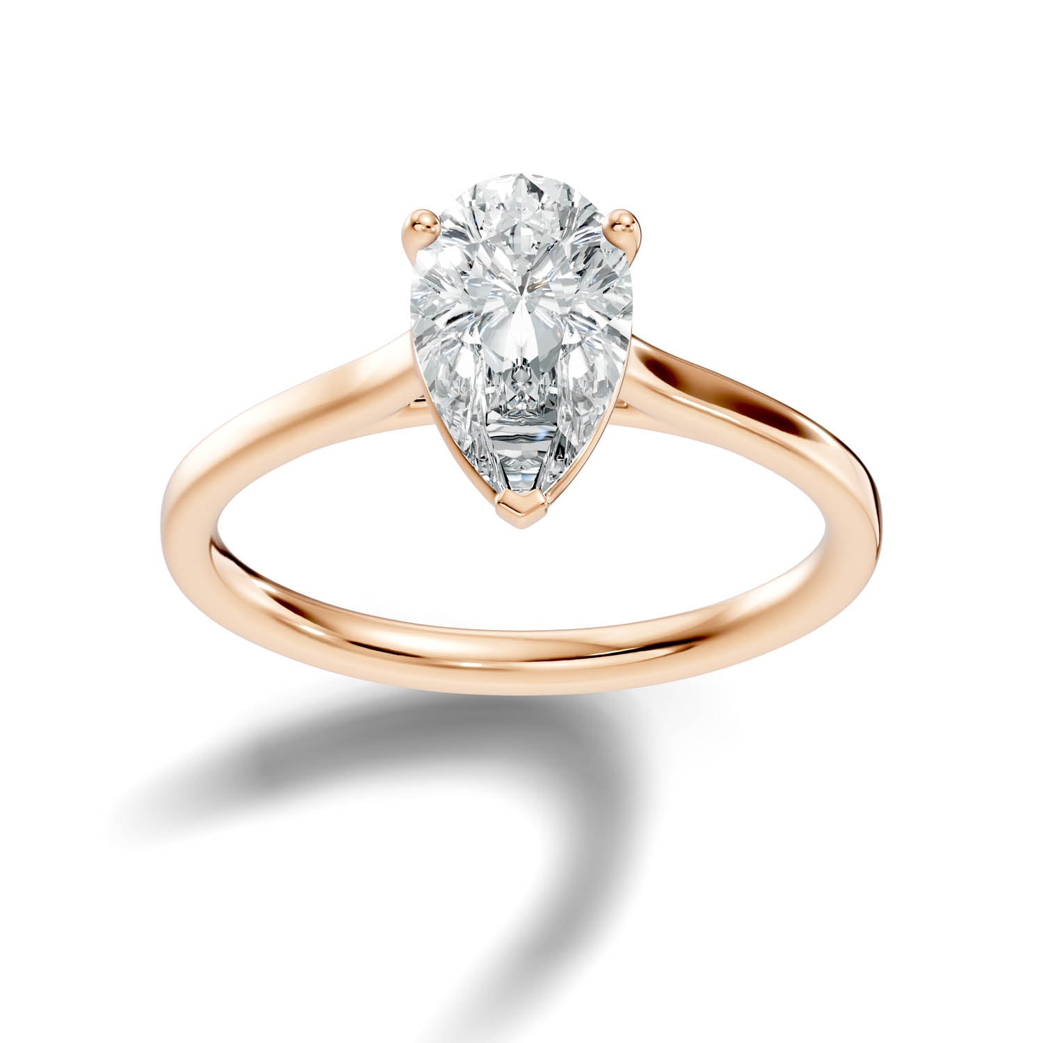 1.49 Ct. Pear Shape Solitaire Engagement Ring (10PEC) 11