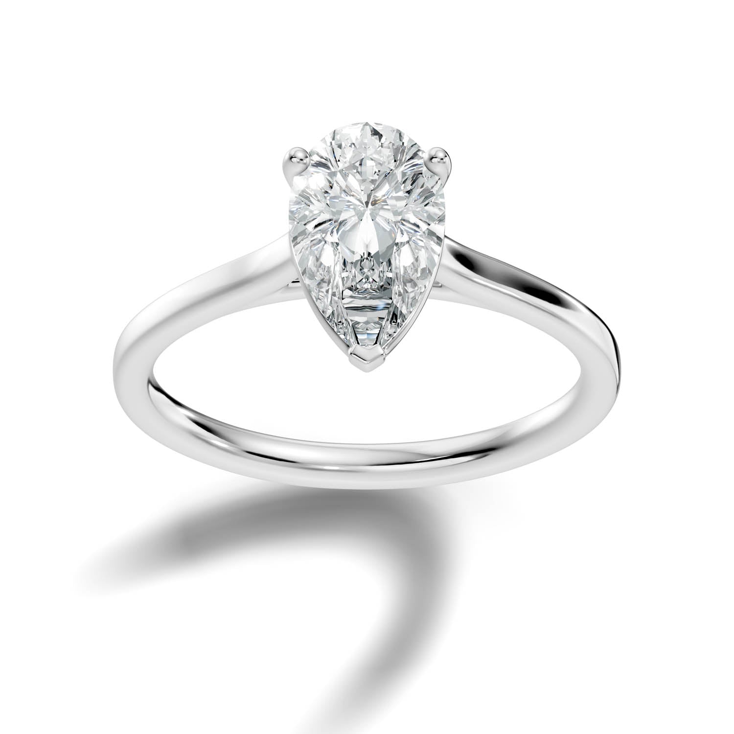 1.49 Ct. Pear Shape Solitaire Engagement Ring (10PEC)
