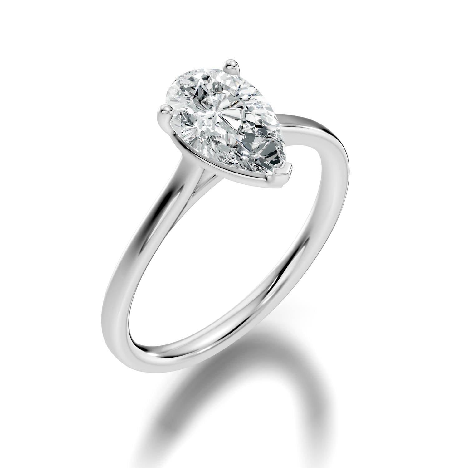 1.49 Ct. Pear Shape Solitaire Engagement Ring (10PEC) 5