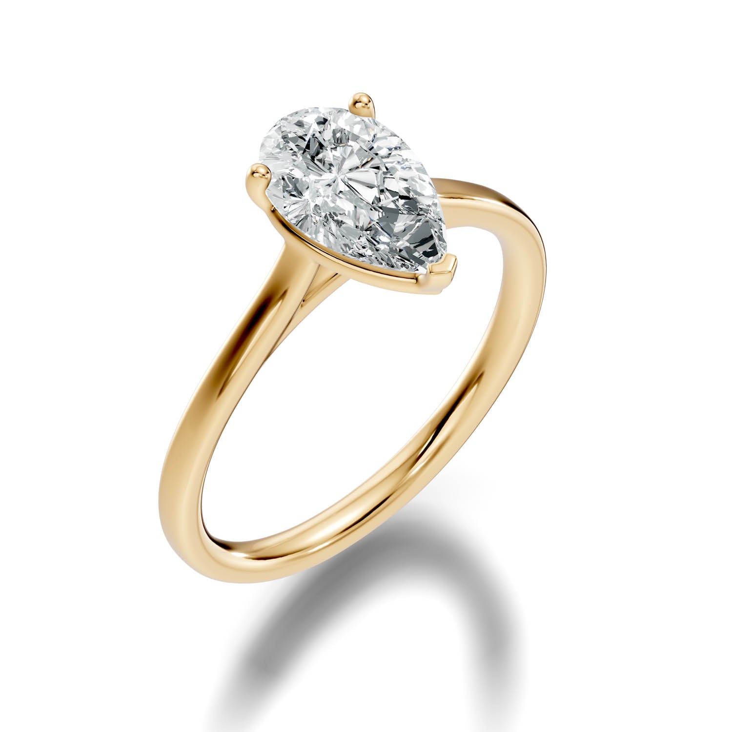 1.49 Ct. Pear Shape Solitaire Engagement Ring (10PEC) 9