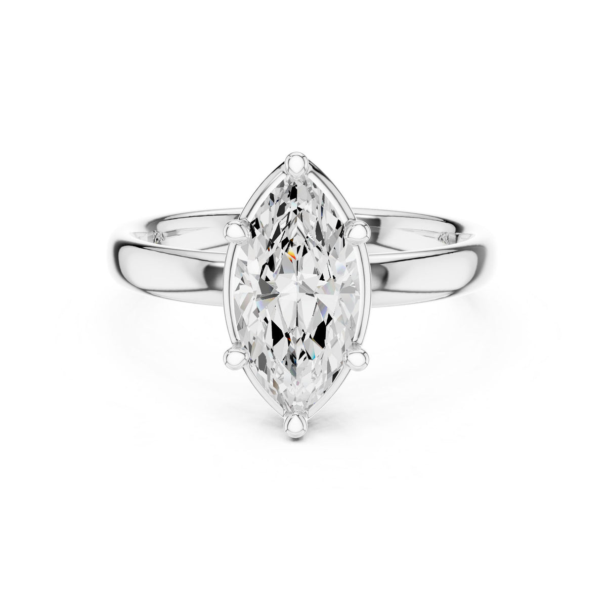 1.50 Ct. Classic Marquise Diamond Solitaire Ring (10 MQ)