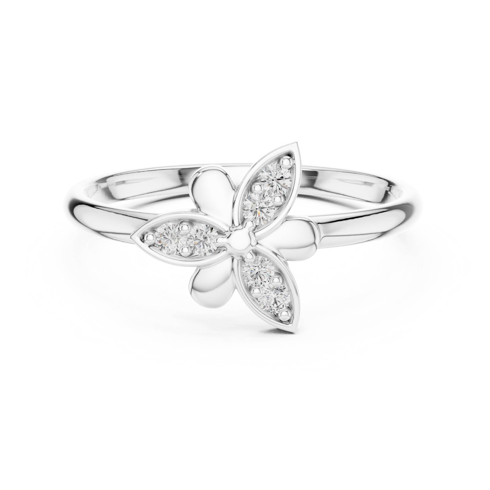 .06 Ct. Diamond Floral Petal Ring (1 (263))