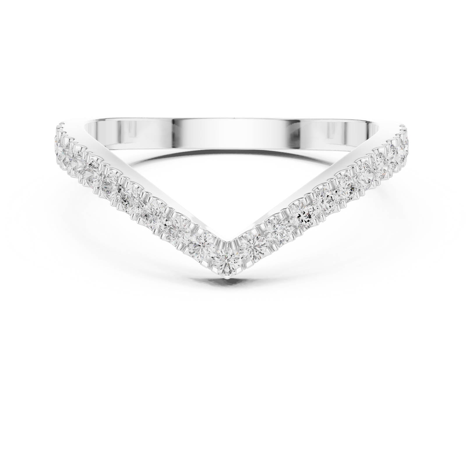 .28 Ct. Chevron Diamond Half Eternity Ring (DDLR-1117) 3