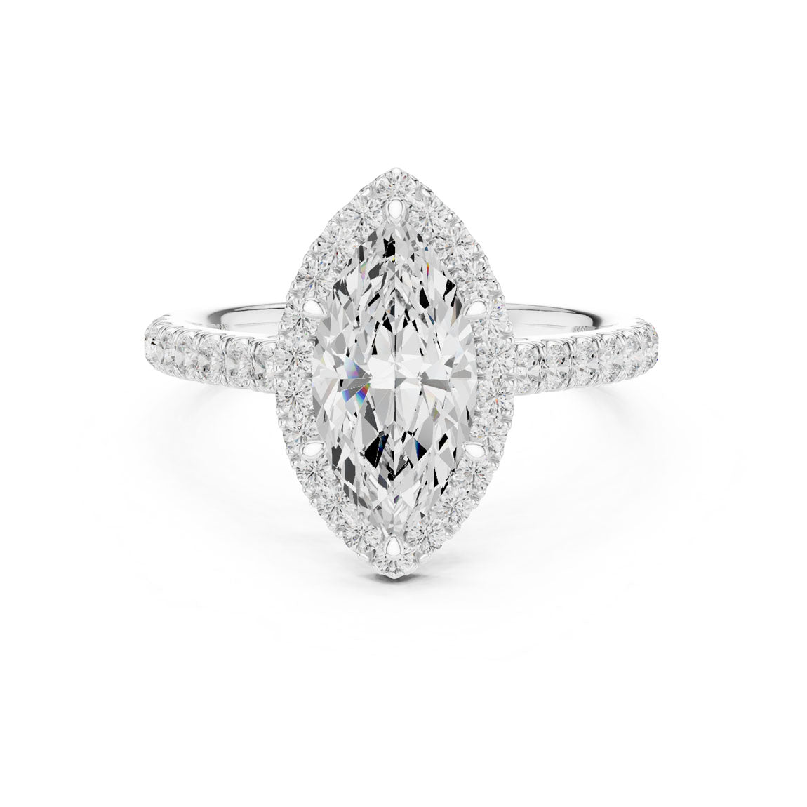 2.00 Ct. Marquise Cut Diamond Halo Engagement Ring (DDLR-118-MQ) 3