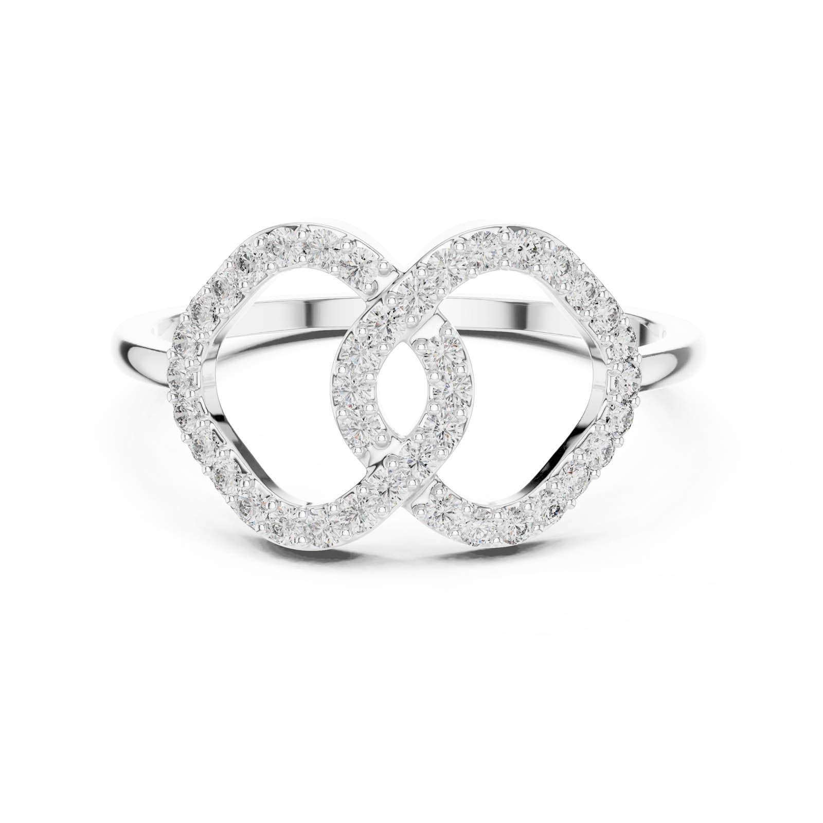 .25 Ct. Diamond Double Loop Pavé Ring (DR-6314) 3