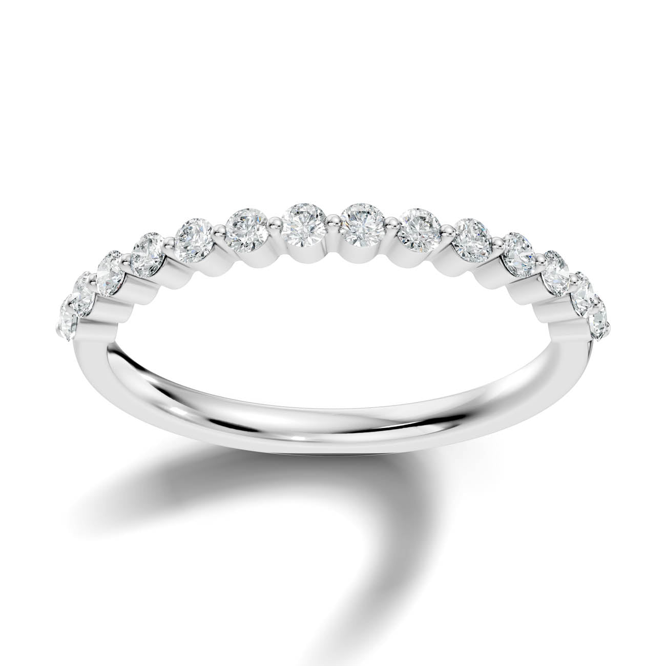 .28 Ct. Round Diamond Half Eternity Band