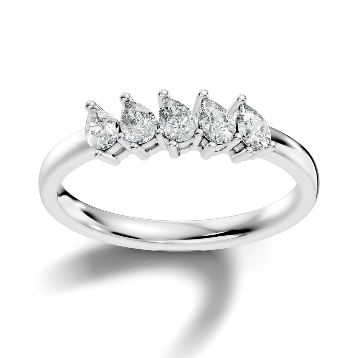 .50 Ct. Pear Cut Diamond Five-Stone Ring 3