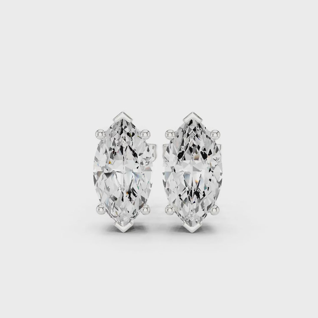 3.00 Ct. Marquise Diamond Stud Earrings (SBER(4)) 3