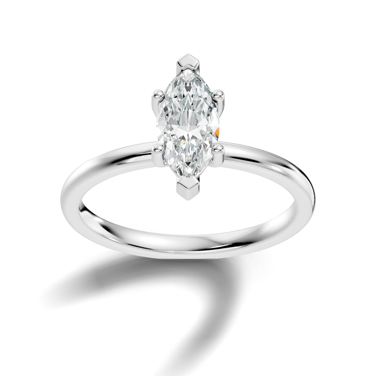.50-1.50 Ct. Marquise Diamond Solitaire Ring 3