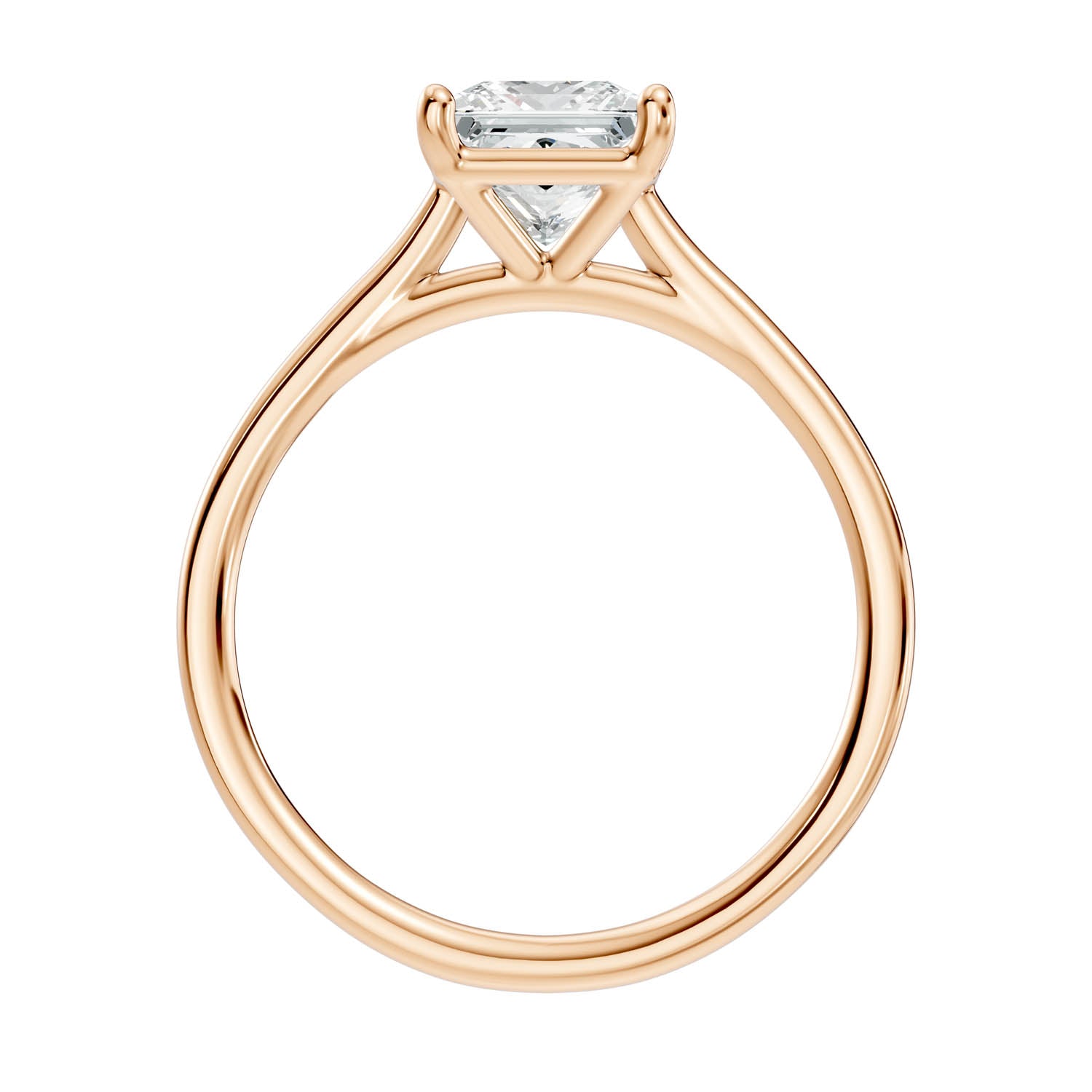 1.52 Ct. Princess Cut Solitaire Engagement Ring (10PRC) 3