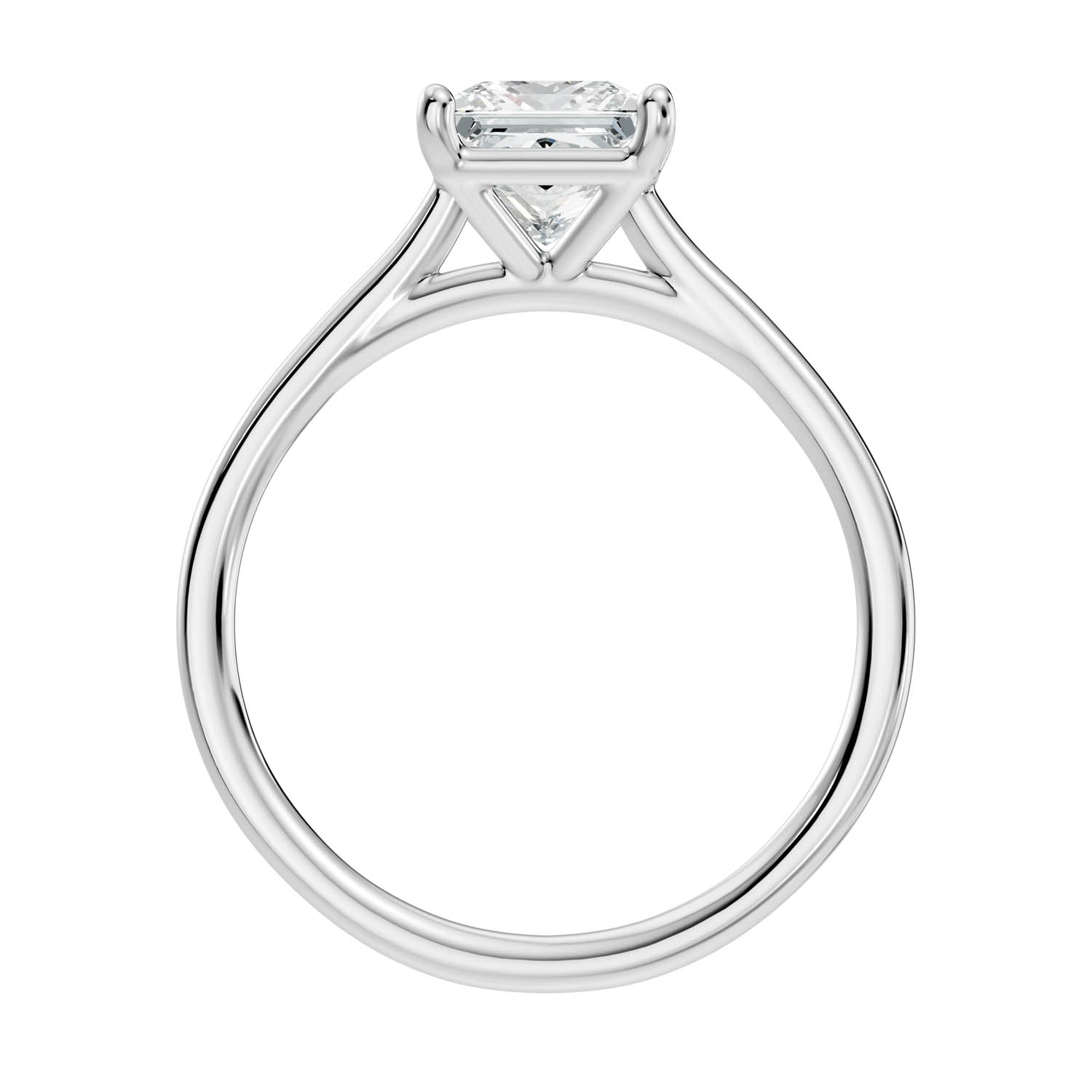 1.52 Ct. Princess Cut Solitaire Engagement Ring (10PRC) 7