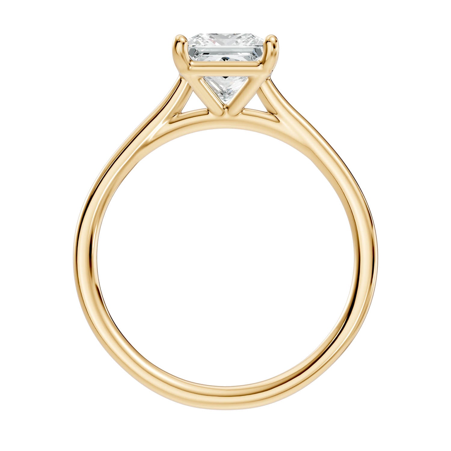 1.52 Ct. Princess Cut Solitaire Engagement Ring (10PRC) 5