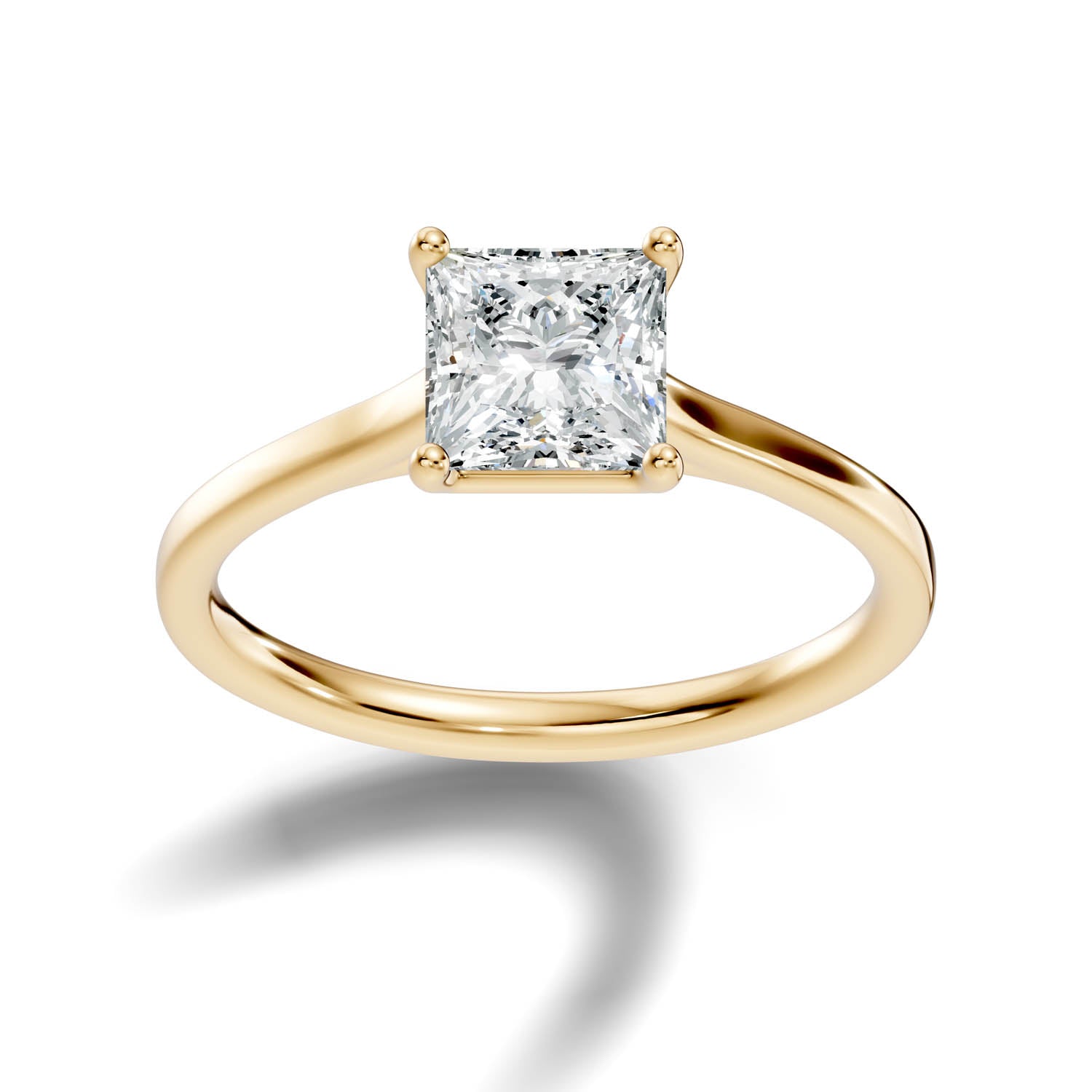 1.52 Ct. Princess Cut Solitaire Engagement Ring (10PRC) 14