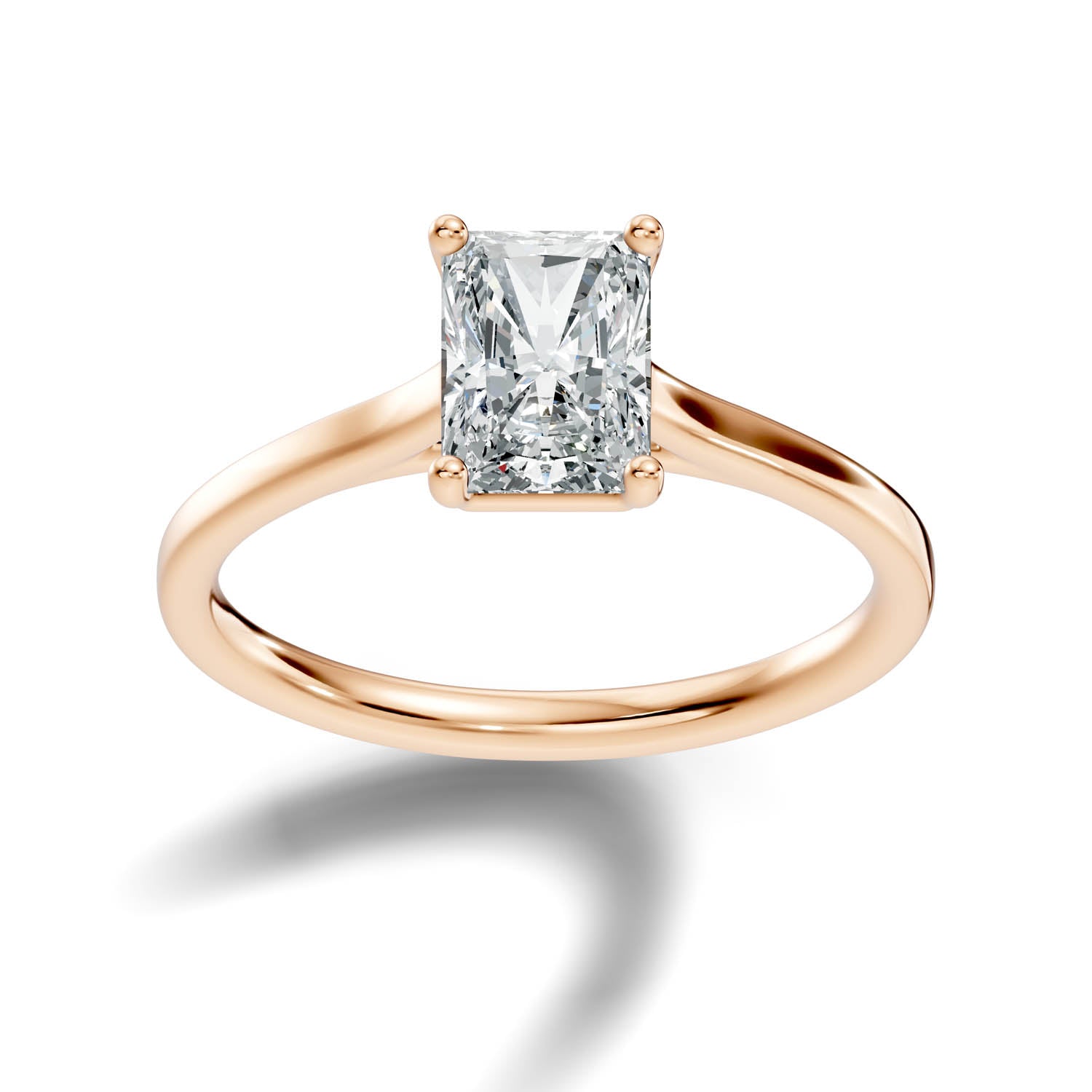 1.51 Ct. Radiant Cut Solitaire Engagement Ring (10RAC) 6