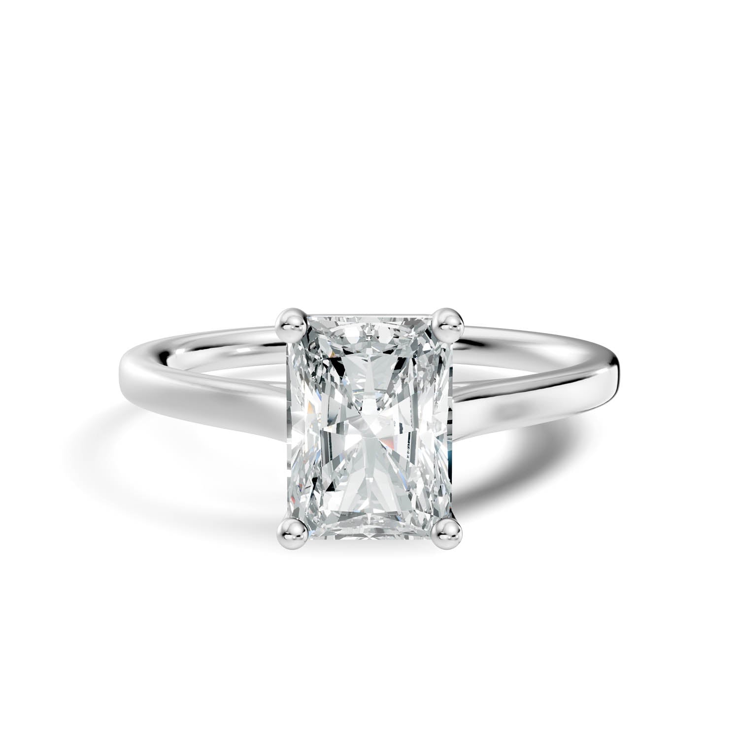 1.51 Ct. Radiant Cut Solitaire Engagement Ring (10RAC) 4