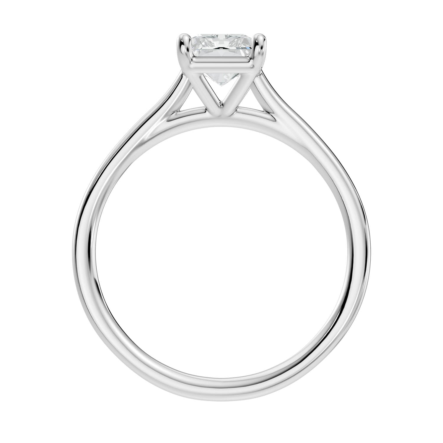 1.51 Ct. Radiant Cut Solitaire Engagement Ring (10RAC) 8