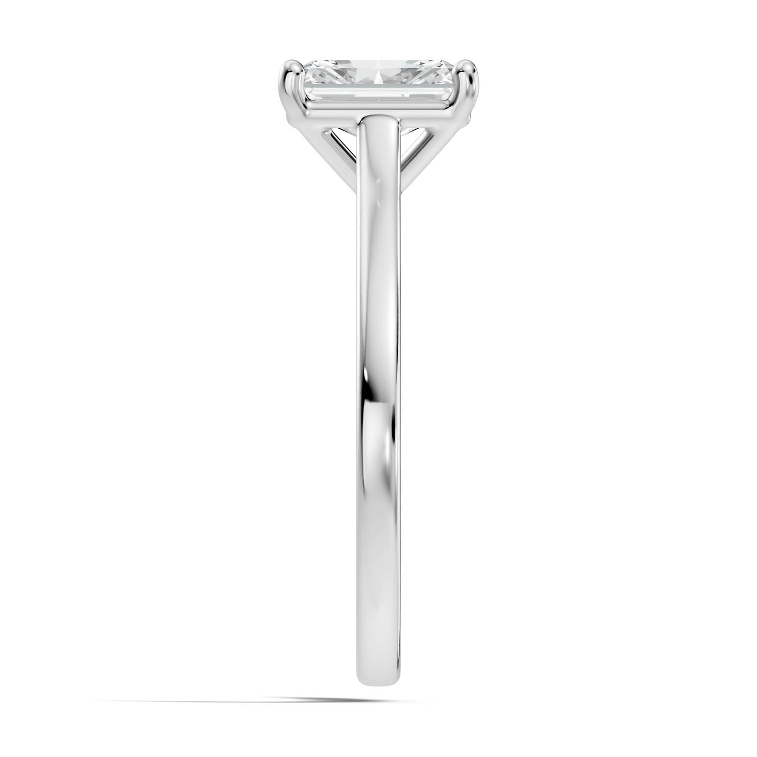 1.51 Ct. Radiant Cut Solitaire Engagement Ring (10RAC) 10