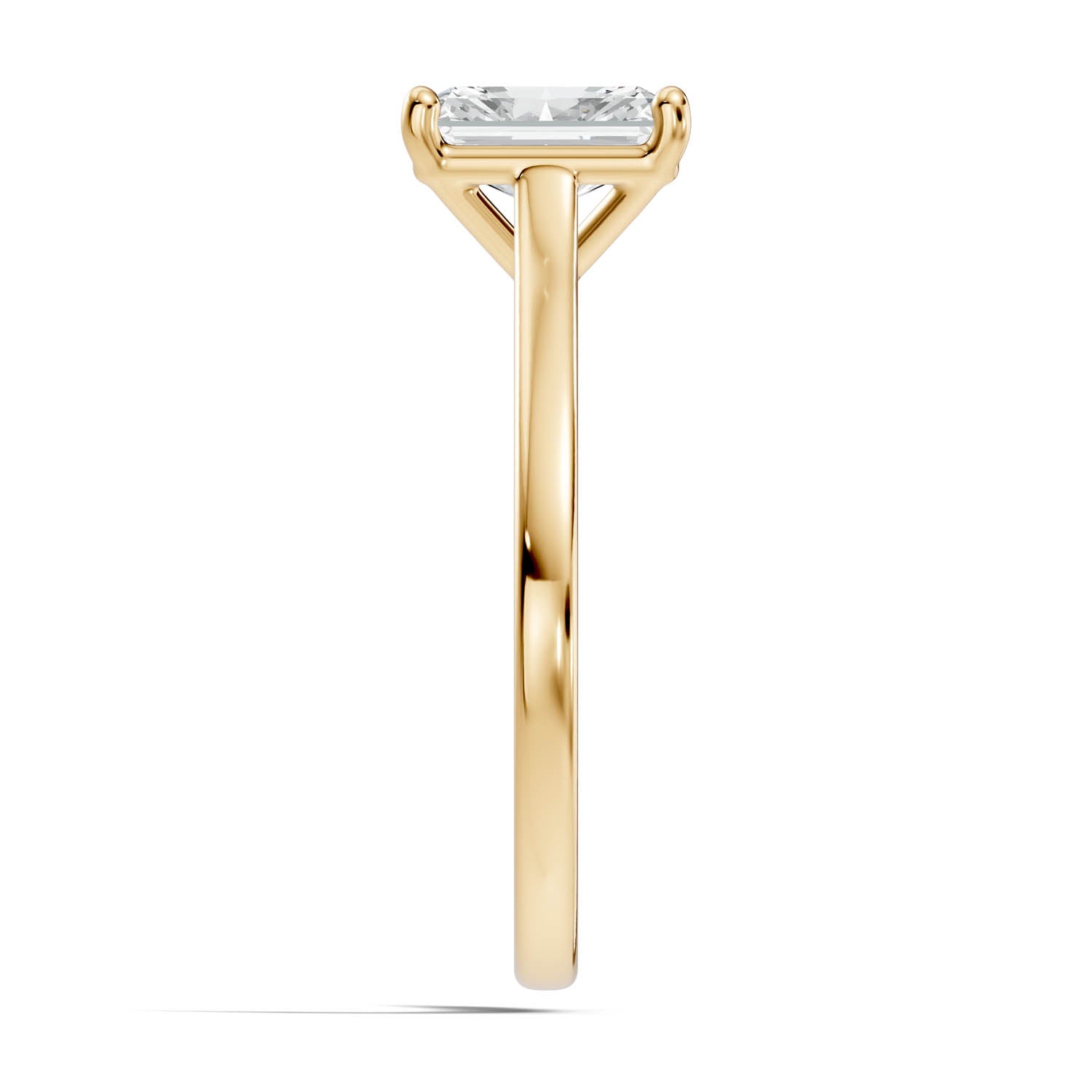 1.51 Ct. Radiant Cut Solitaire Engagement Ring (10RAC) 9