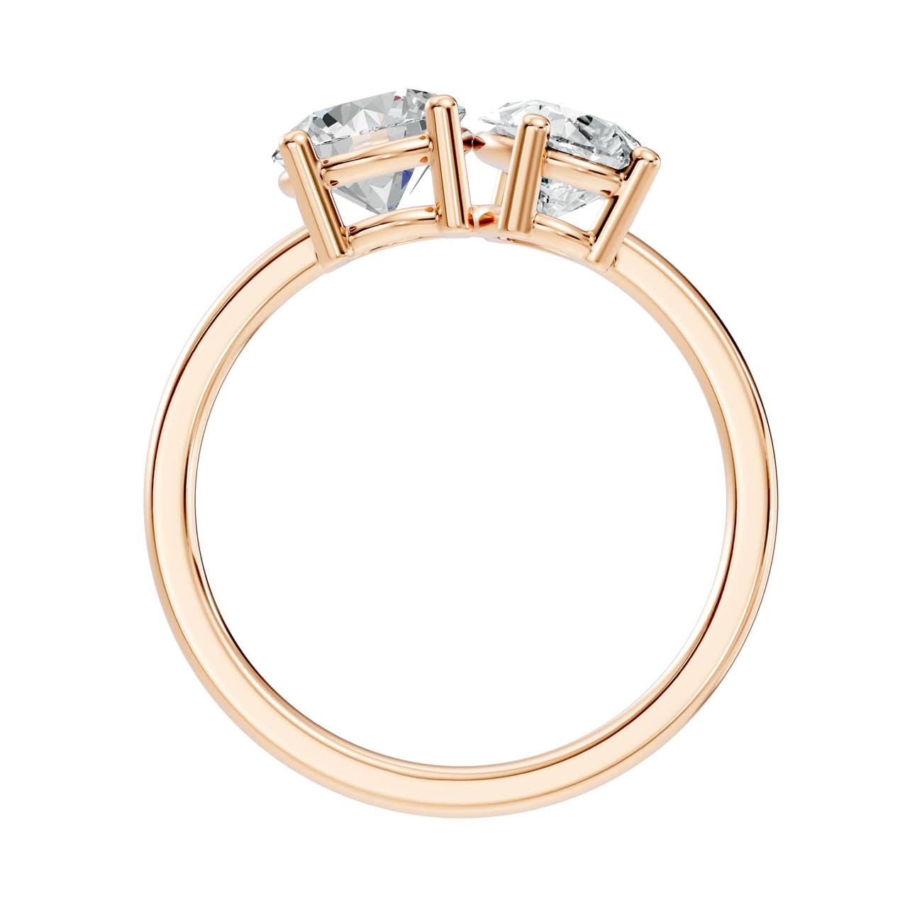 2.00 Ct. Round & Pear Two-Stone Diamond Ring (16-b2) 5