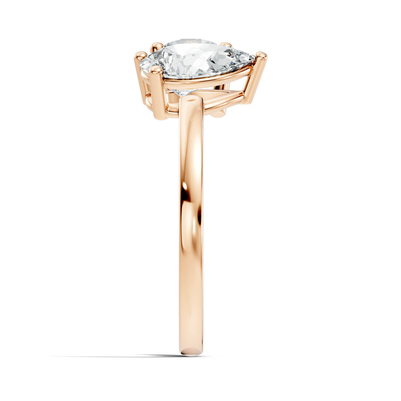 2.00 Ct. Round & Pear Two-Stone Diamond Ring (16-b2) 8