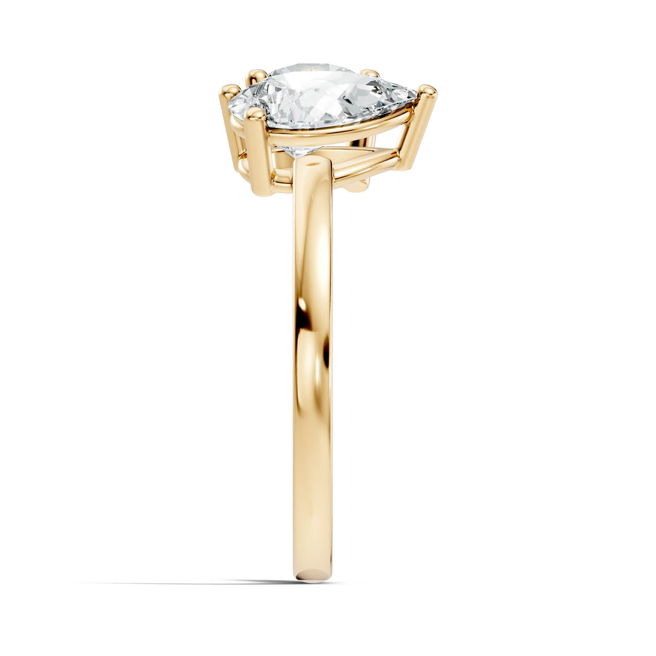2.00 Ct. Round & Pear Two-Stone Diamond Ring (16-b2) 15