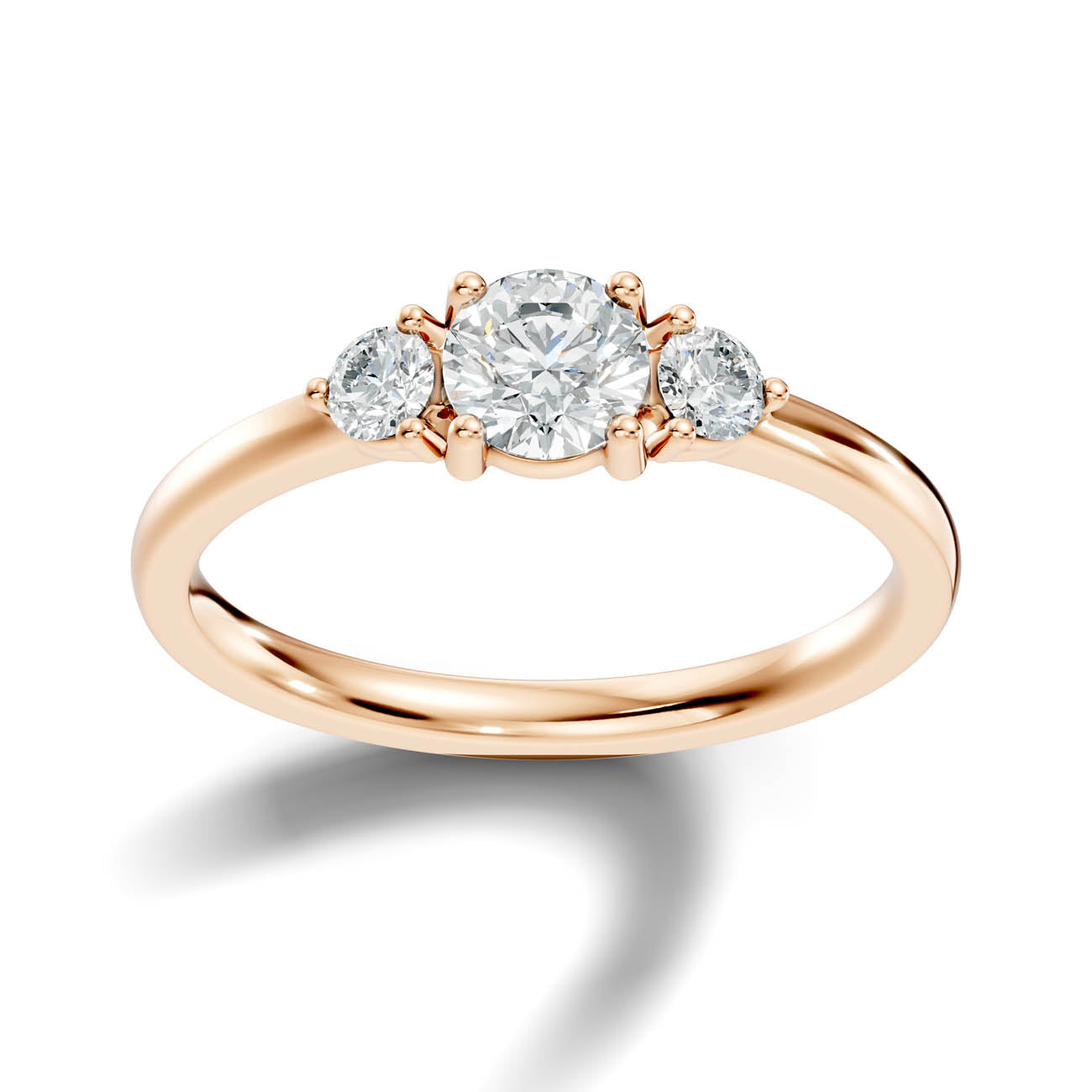 .70 Ct. Round Three-Stone Diamond Ring (17-a2) 7