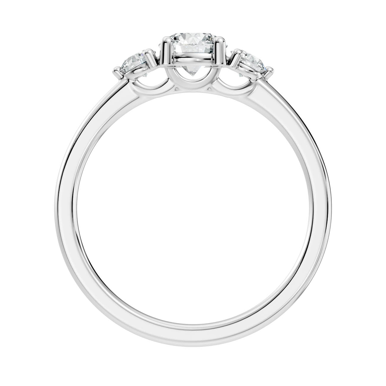 .70 Ct. Round Three-Stone Diamond Ring (17-a2) 11