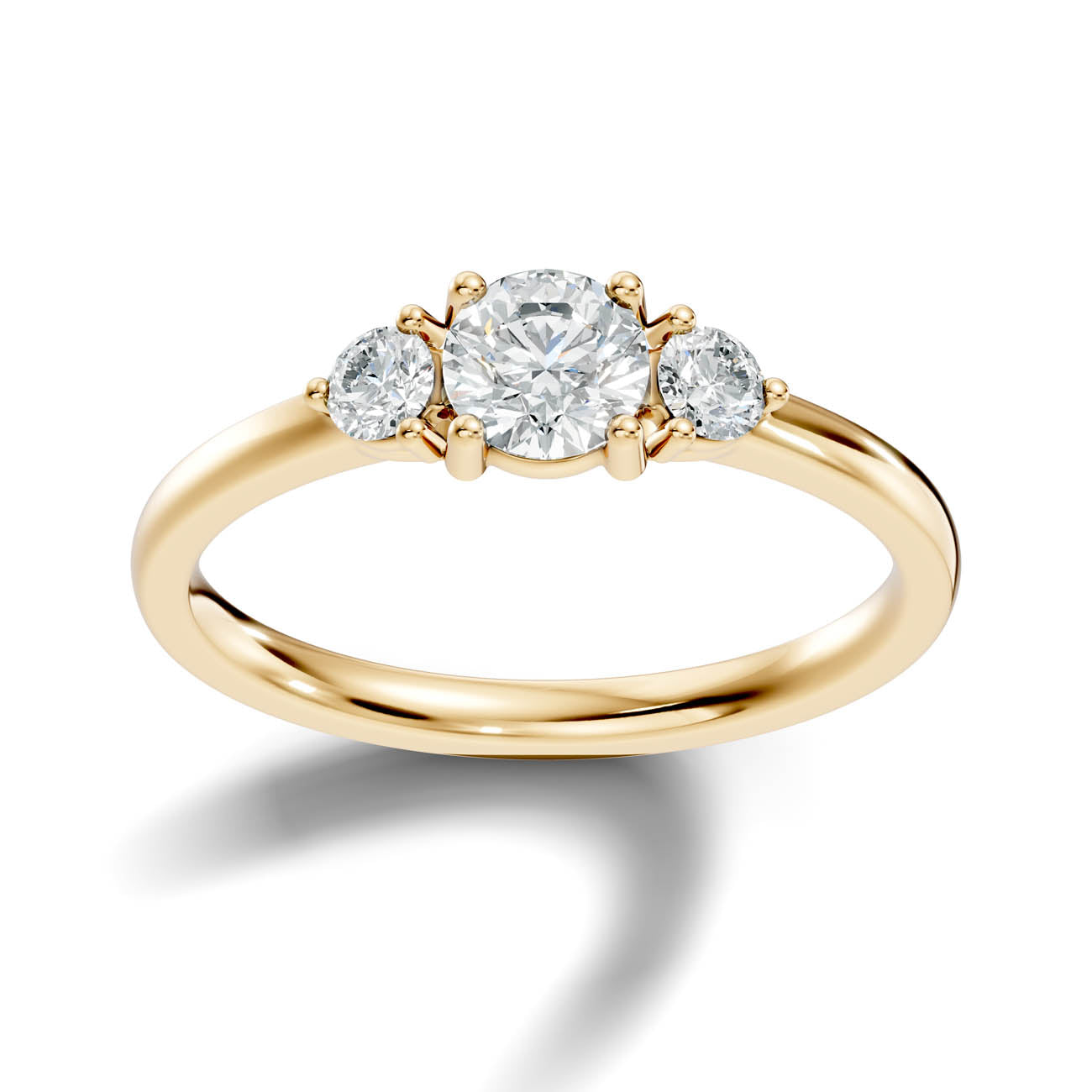 .70 Ct. Round Three-Stone Diamond Ring (17-a2) 4