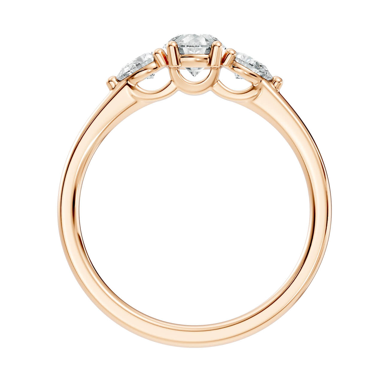 .77 Ct. Pear Cut Three-Stone Diamond Ring (17-d2) 4
