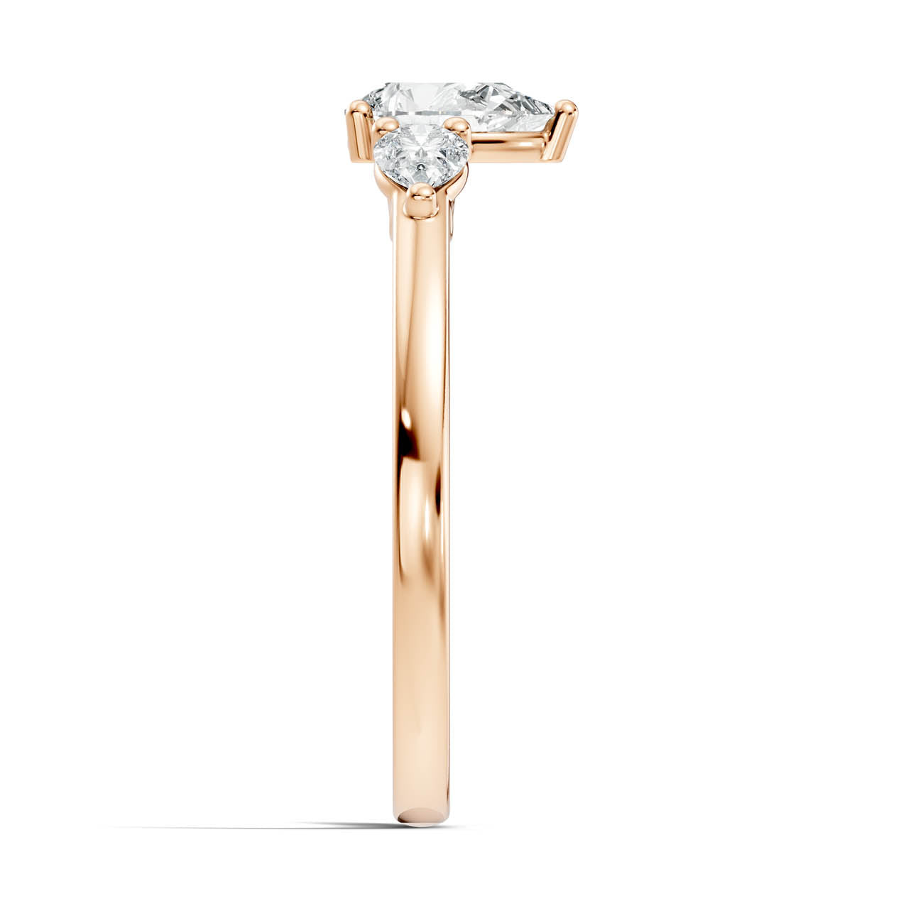 .77 Ct. Pear Cut Three-Stone Diamond Ring (17-d2) 8