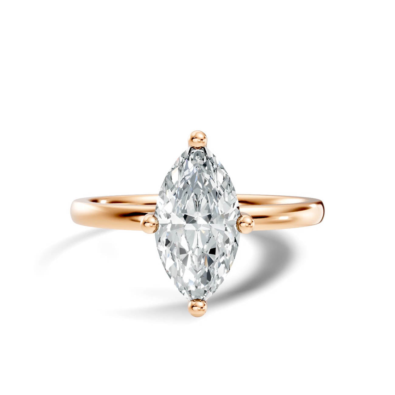 1.00 Ct. Marquise Cut Diamond Solitaire Engagement Ring (21-d copy) 6