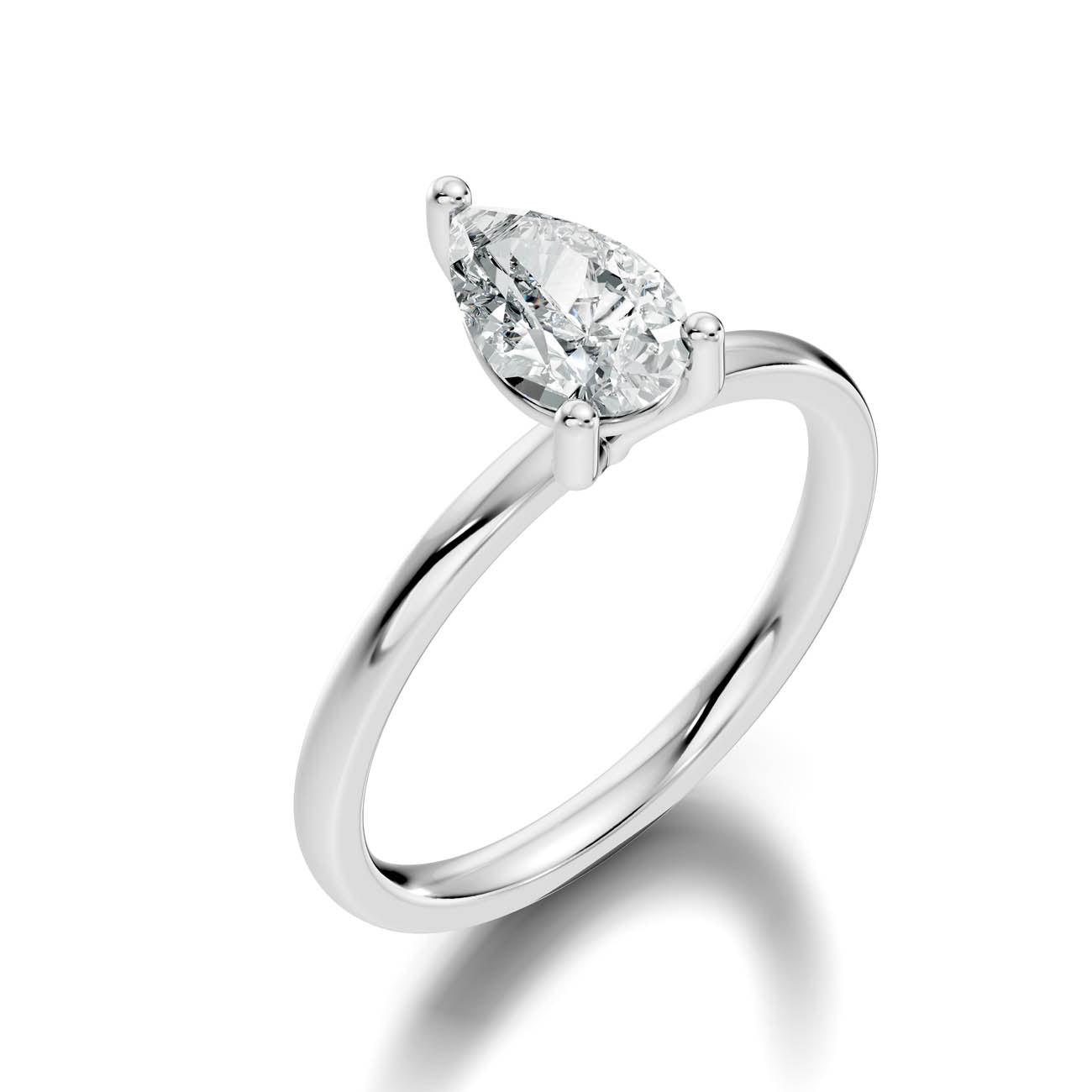 1.00 Ct. Pear Cut Diamond Solitaire Ring (21-f copy) 13