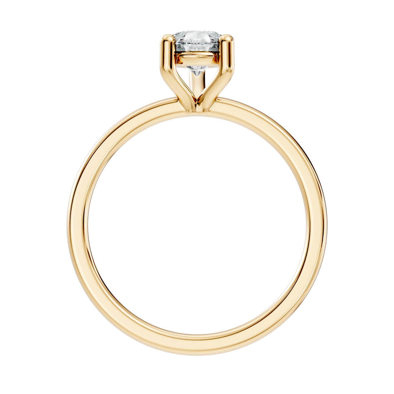 1.00 Ct. Pear Cut Diamond Solitaire Ring (21-f copy) 14