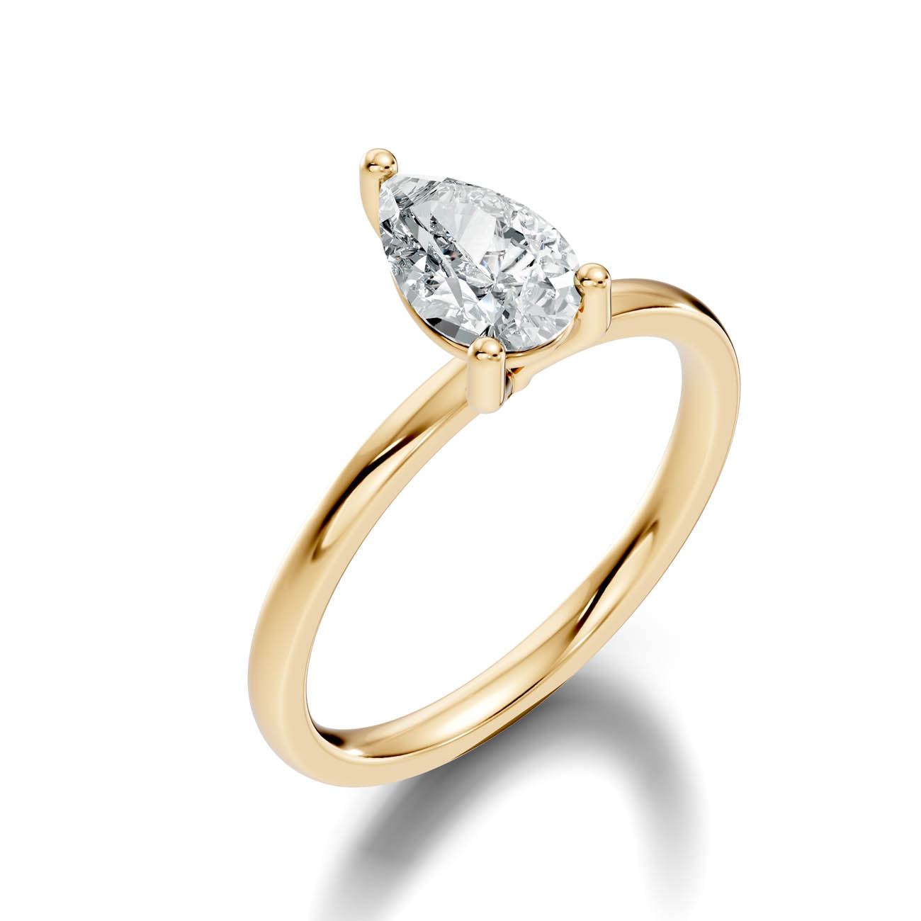 1.00 Ct. Pear Cut Diamond Solitaire Ring (21-f copy)