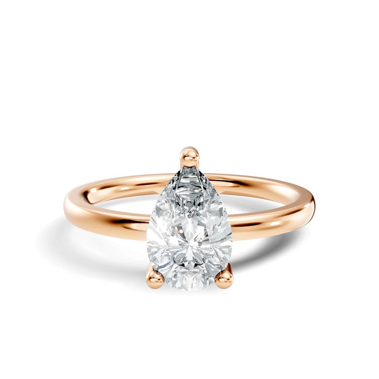 1.00 Ct. Pear Cut Diamond Solitaire Ring (21-f copy) 6