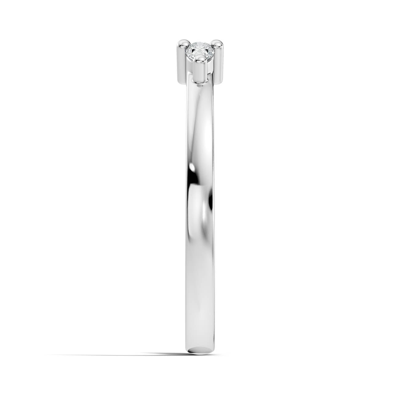 .10 Ct. Open Cuff Pear Diamond Ring with Dual Four-Prong Settings (24-a copy) 12