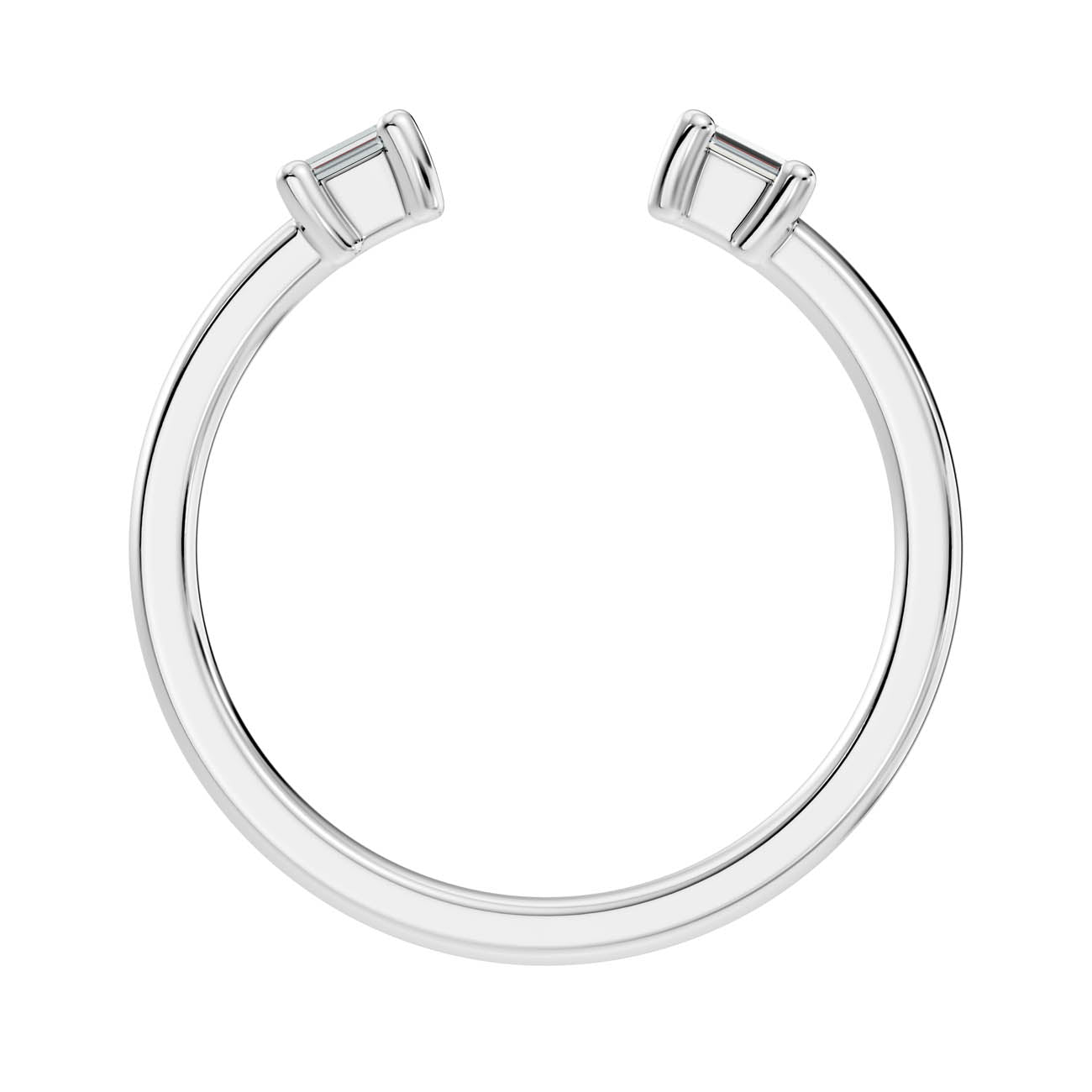 .10 Ct. Open Baguette Diamond Toi et Moi Ring with Double Solitaire Design (24-b copy) 7
