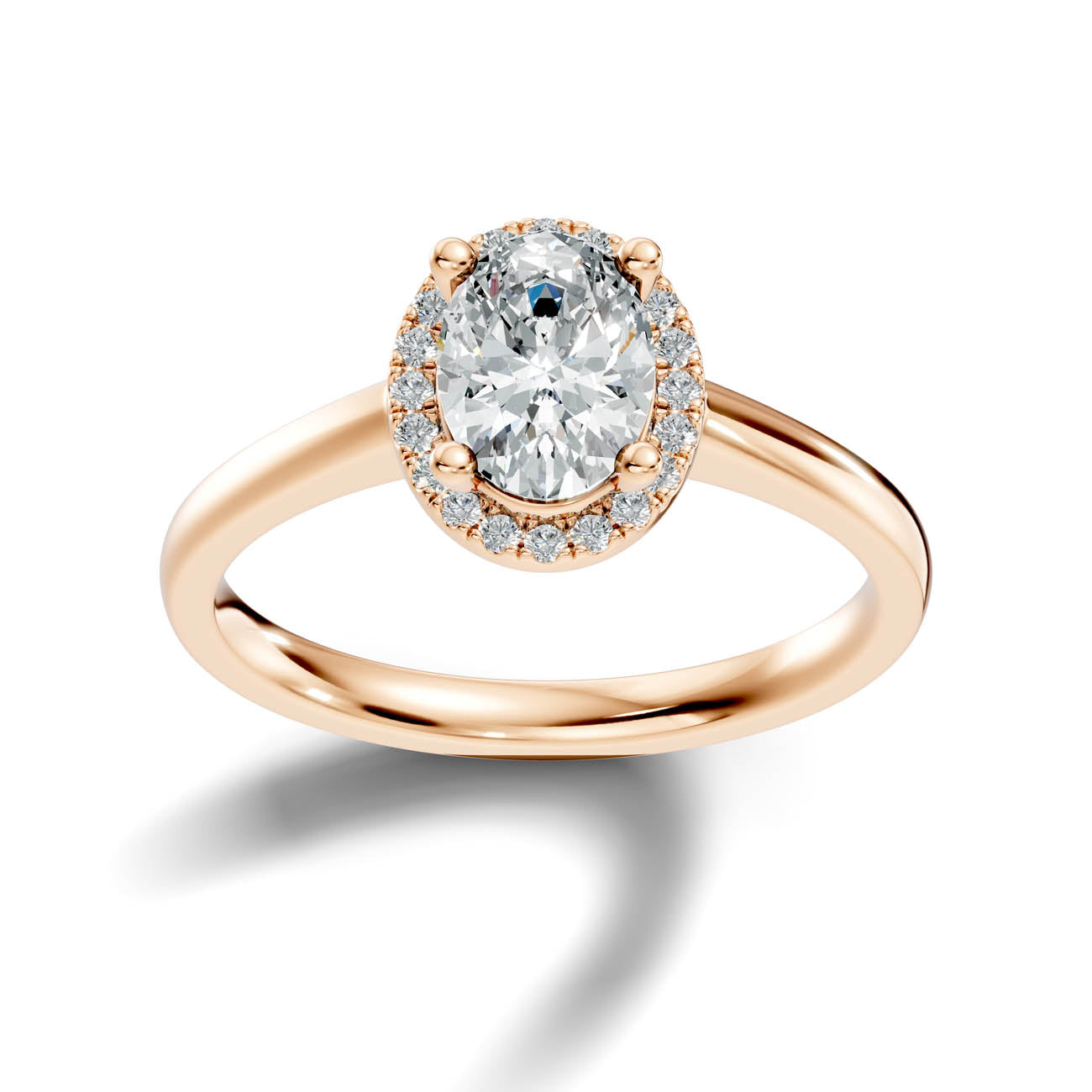.50-1.00 Ct. Oval Diamond Halo Ring with Four-Prong Setting (ja1-c copy) 7