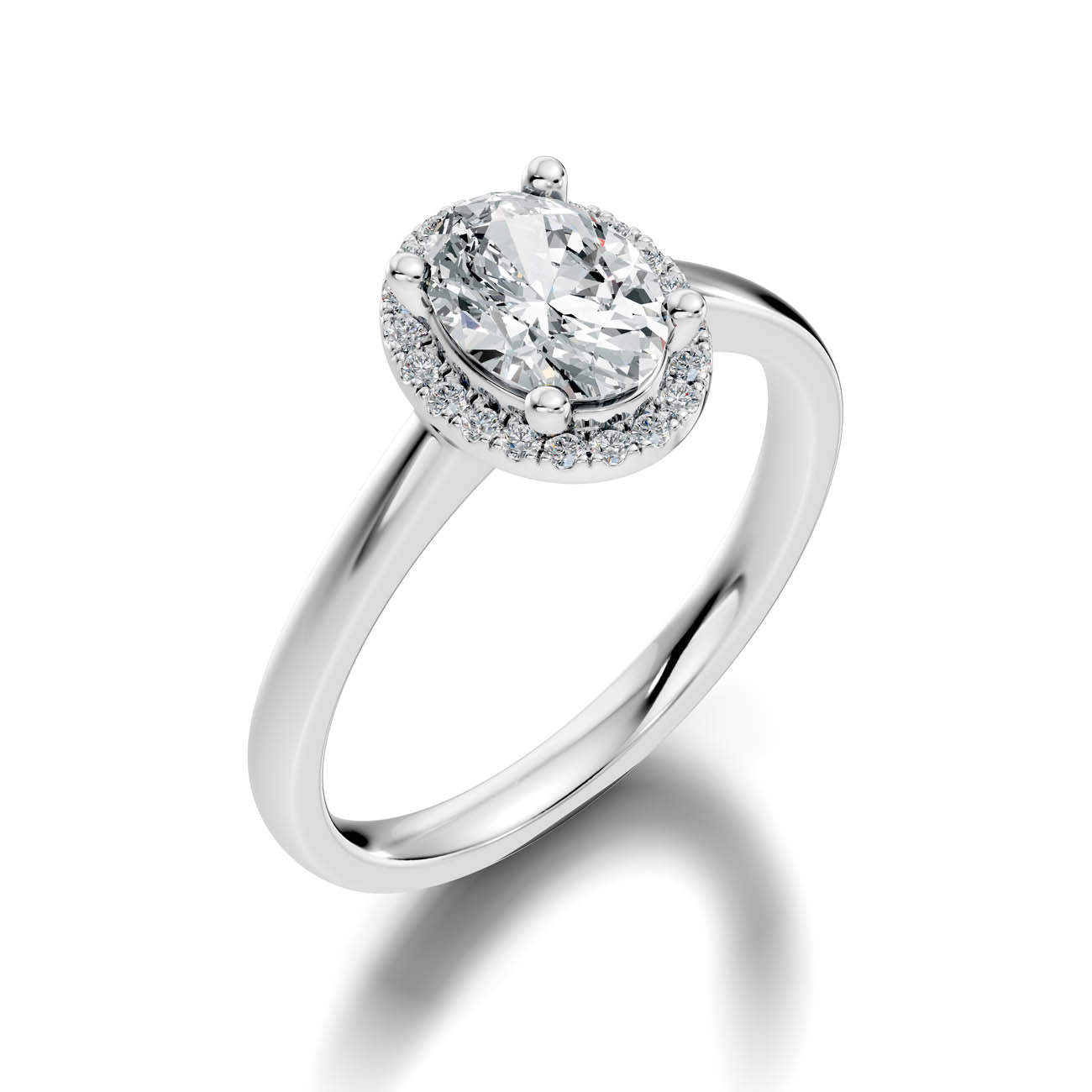 .50-1.00 Ct. Oval Diamond Halo Ring with Four-Prong Setting (ja1-c copy) 13
