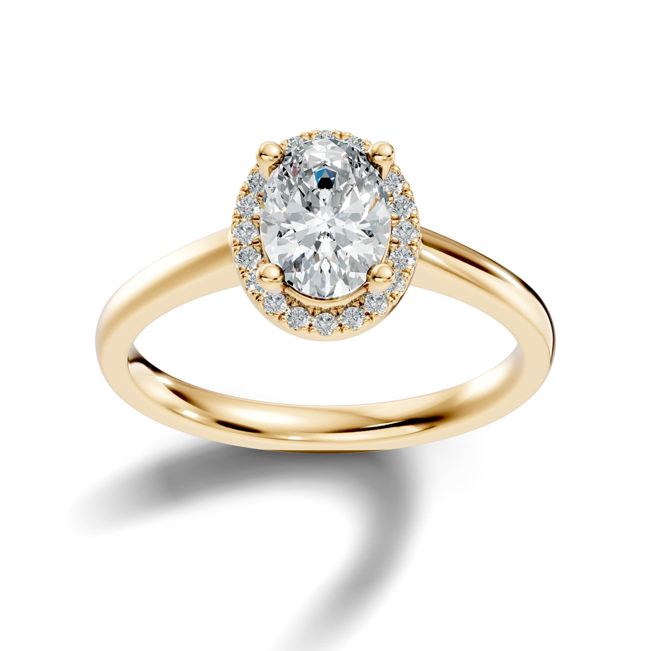 .50-1.00 Ct. Oval Diamond Halo Ring with Four-Prong Setting (ja1-c copy) 4