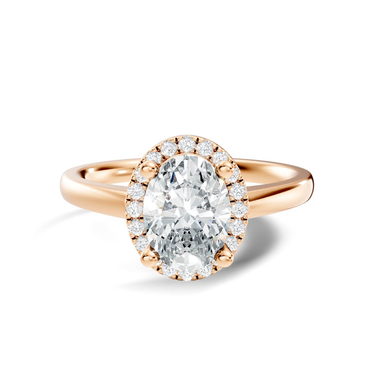 .50-1.00 Ct. Oval Diamond Halo Ring with Four-Prong Setting (ja1-c copy) 6
