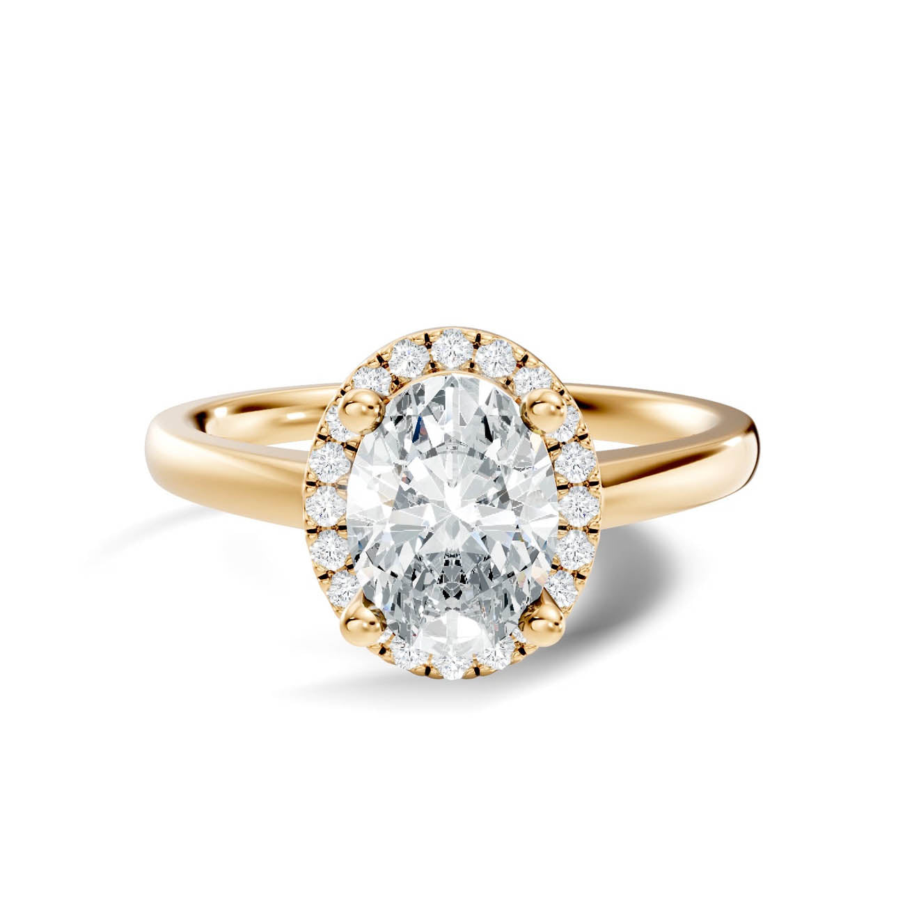 .50-1.00 Ct. Oval Diamond Halo Ring with Four-Prong Setting (ja1-c copy) 3