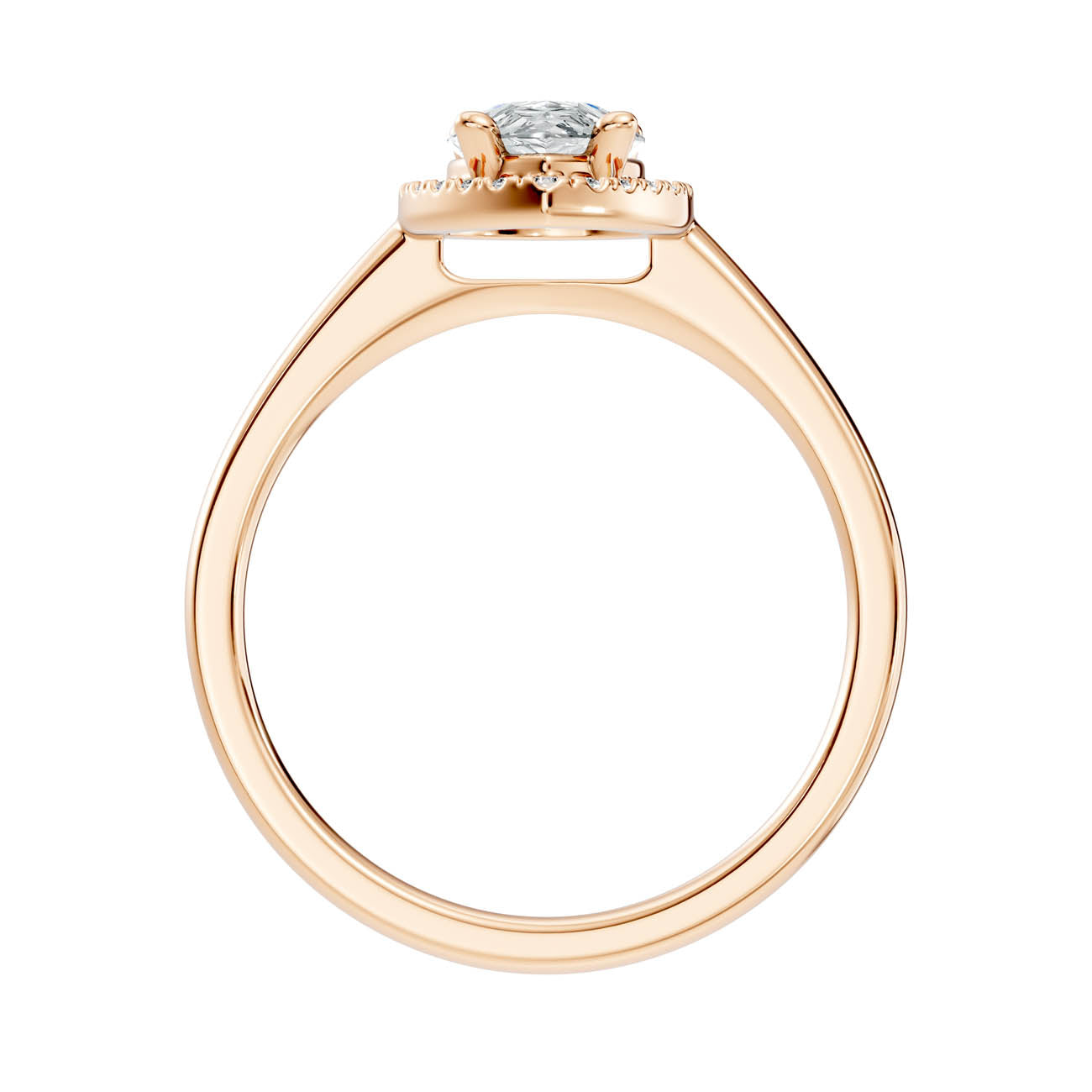 .50-1.00 Ct. Pear-Shaped Diamond Halo Ring with Four-Prong Setting (ja1-e copy) 5