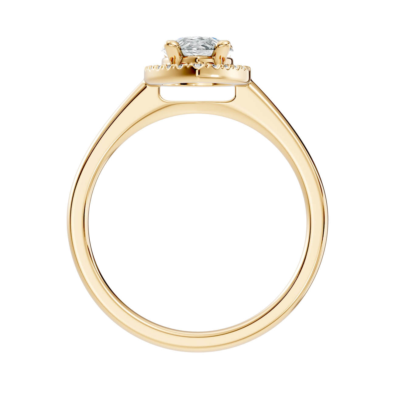 .50-1.00 Ct. Pear-Shaped Diamond Halo Ring with Four-Prong Setting (ja1-e copy) 14