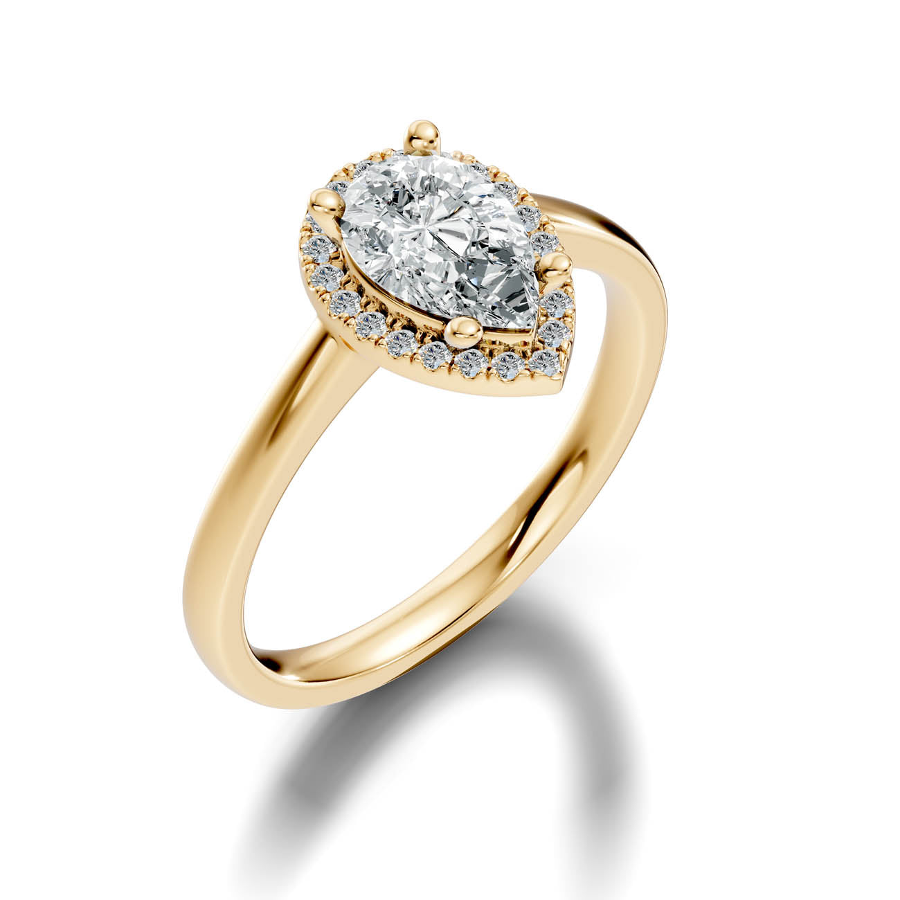.50-1.00 Ct. Pear-Shaped Diamond Halo Ring with Four-Prong Setting (ja1-e copy)