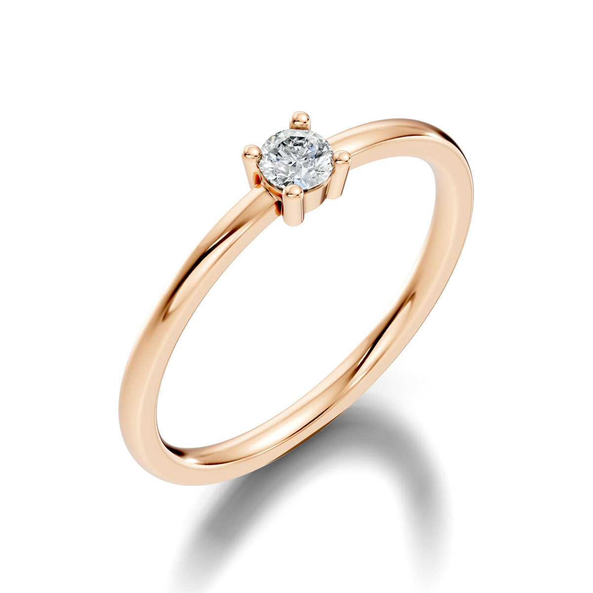 .15 Ct. Classic Round Diamond Solitaire Ring with Four-Prong Setting (ja7-b copy) 9