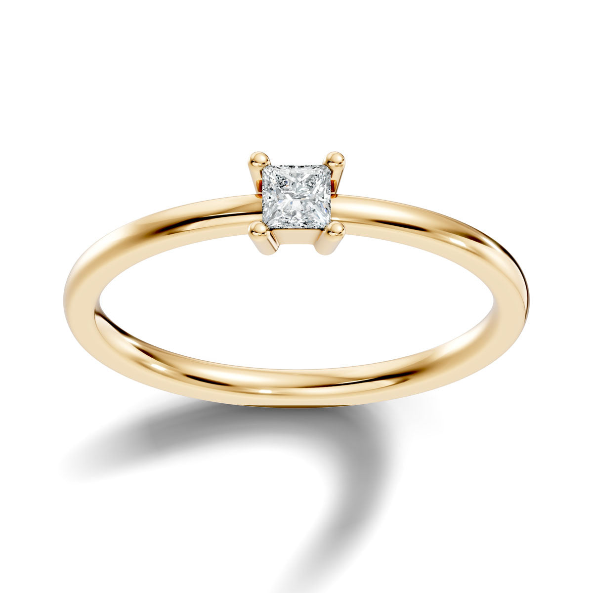 .10 Ct. Classic Princess Cut Diamond Solitaire Ring with Four-Prong Setting (ja7-c copy) 3