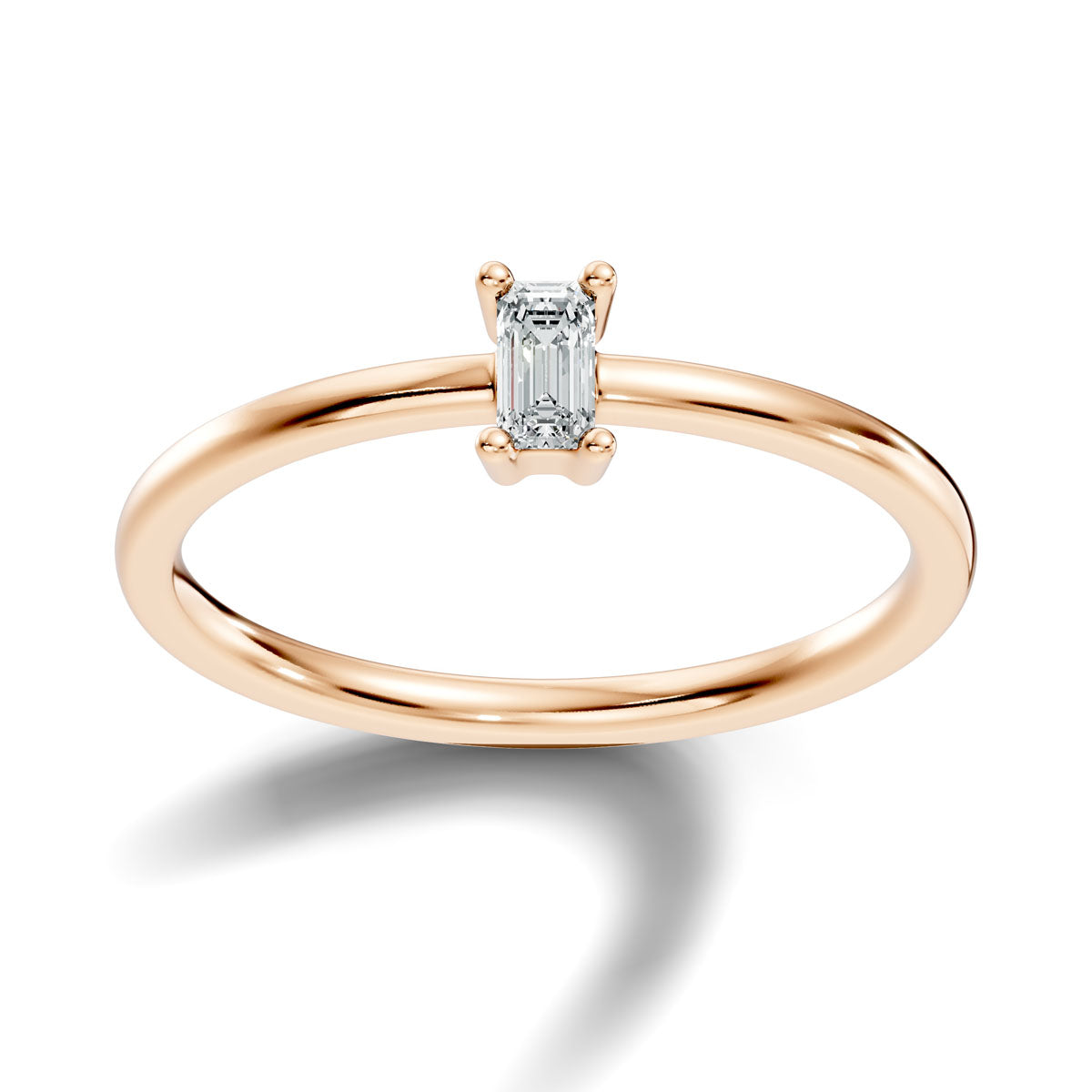 .15 Ct. Emerald Cut Diamond Solitaire Ring with Four-Prong Setting (ja7-d copy) 6