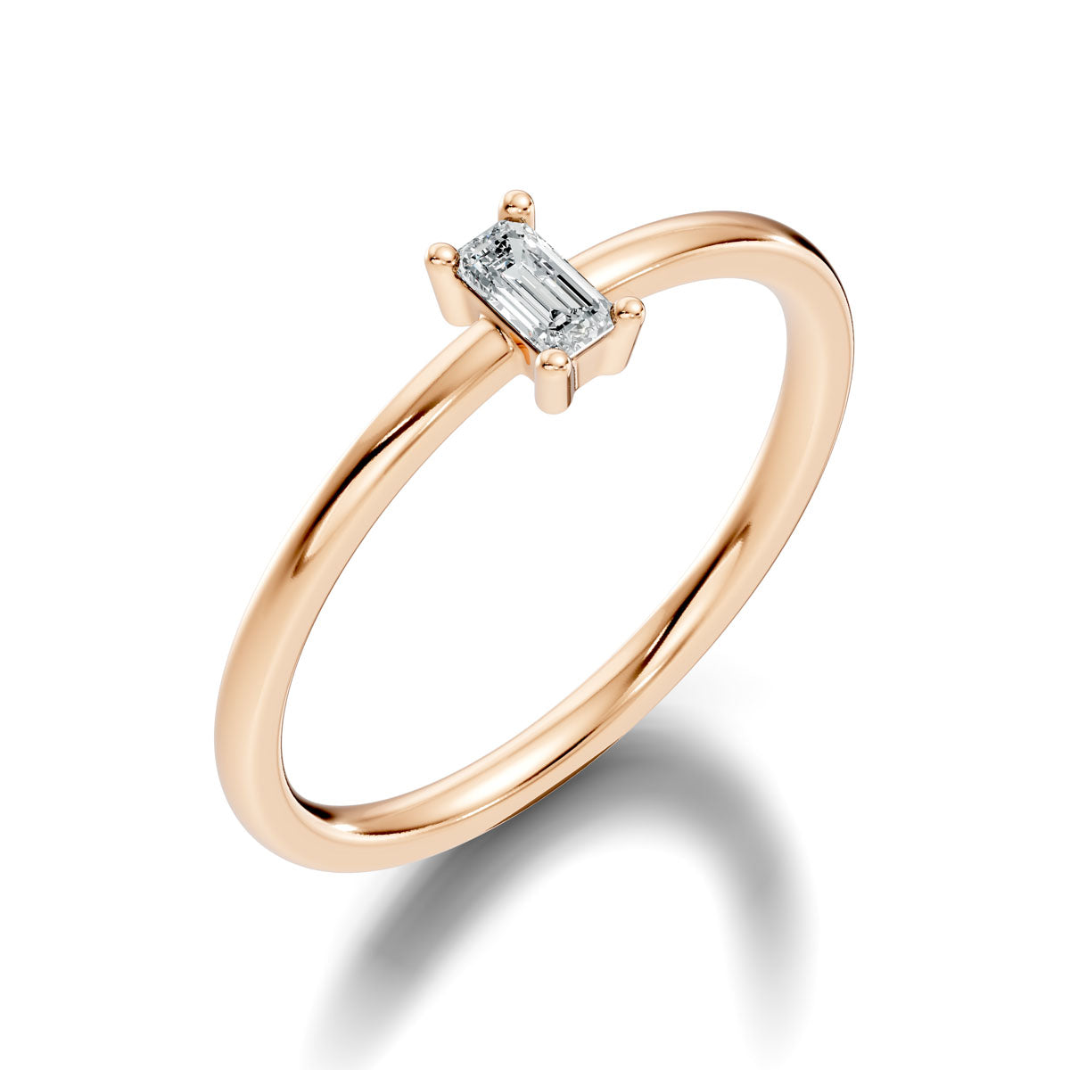 .15 Ct. Emerald Cut Diamond Solitaire Ring with Four-Prong Setting (ja7-d copy) 9