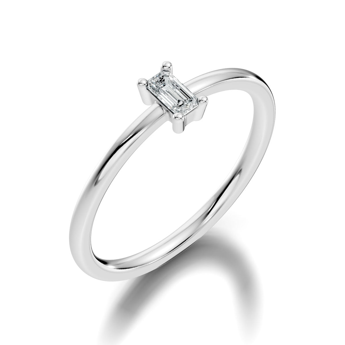 .15 Ct. Emerald Cut Diamond Solitaire Ring with Four-Prong Setting (ja7-d copy) 10